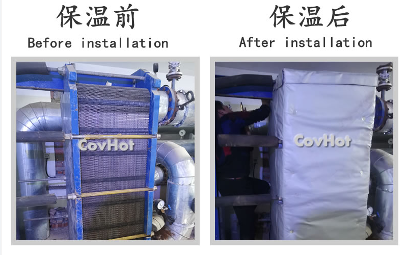 板式<a href=http://www.swretech.com.cn/e/tags/?tagname=%E6%8D%A2%E7%83%AD%E5%99%A8%E4%BF%9D%E6%B8%A9 target=_blank class=infotextkey>換熱器保溫</a>套,板換保溫罩